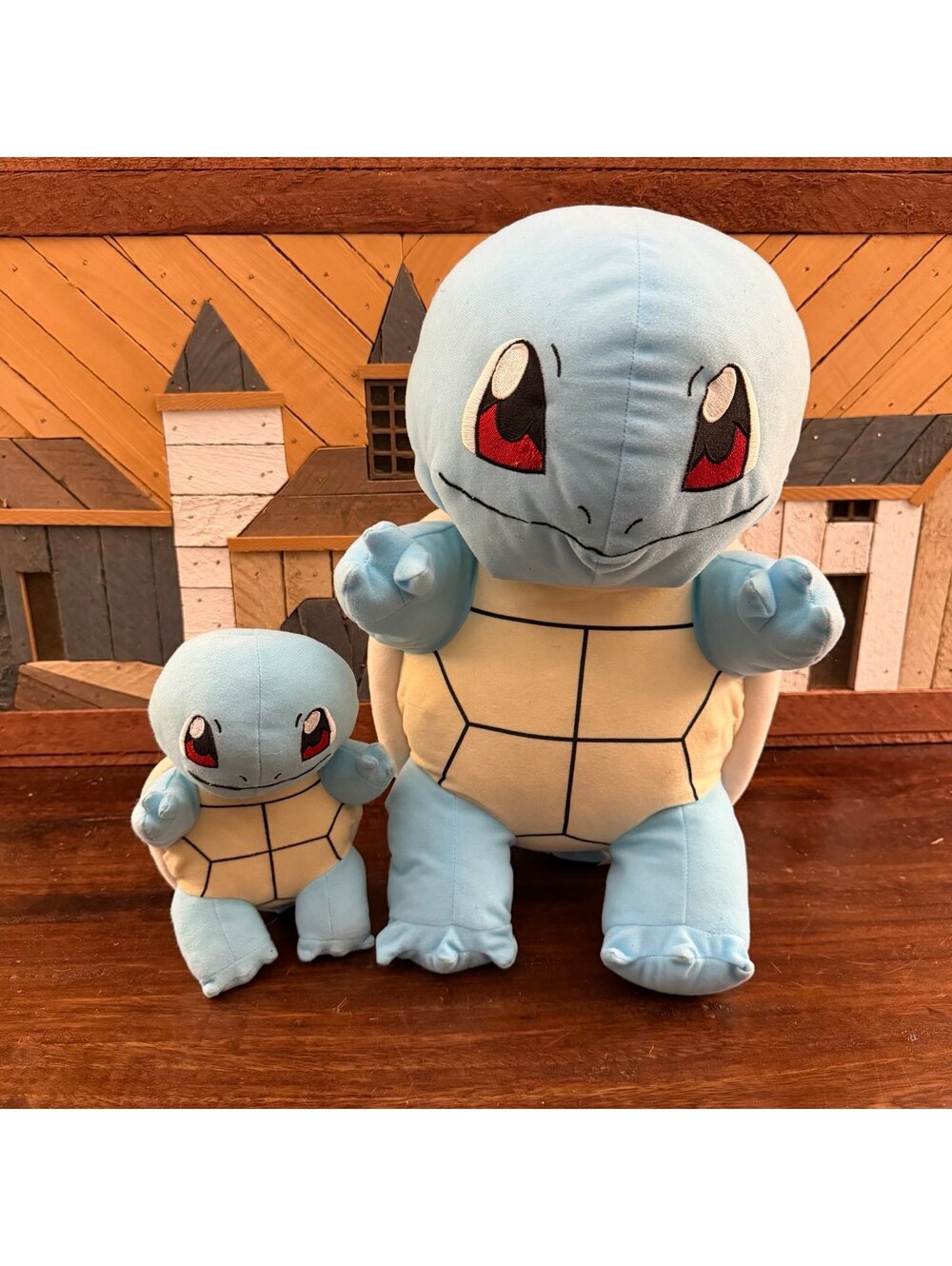Pokemon Squirtle Plush‎ Lot Set Of 2 Stuffed Animals Large & Small